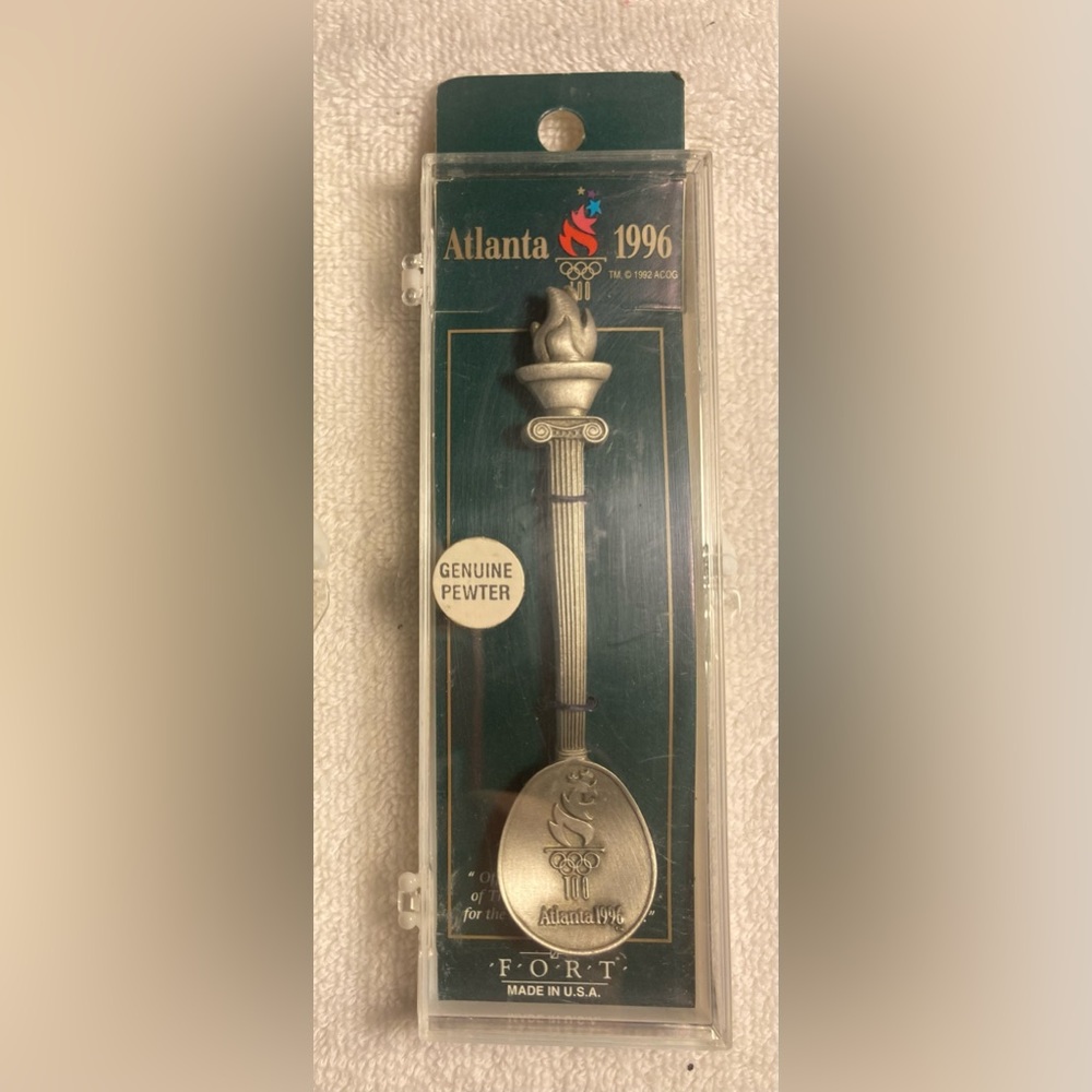 Vintage Atlanta 1996 Olympic Games Pewter Spoon